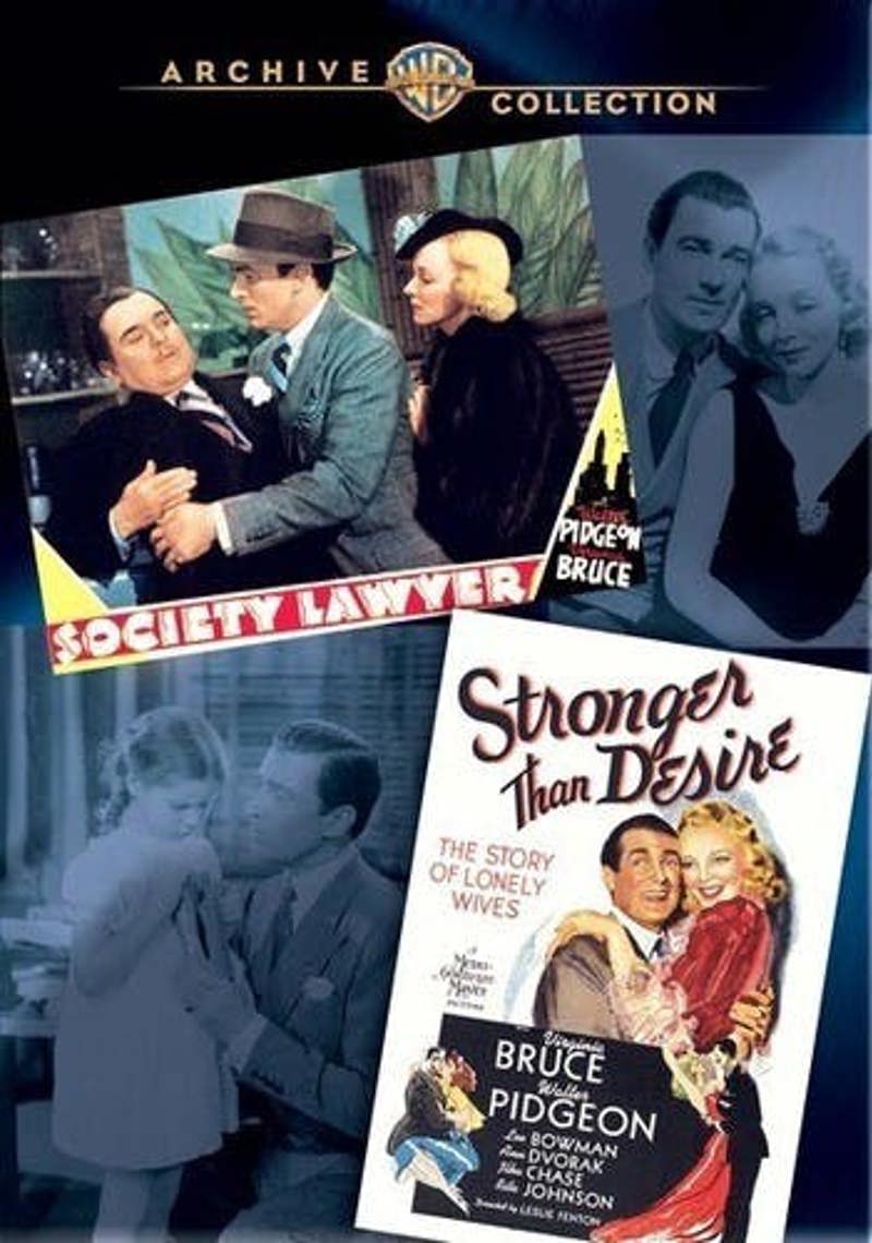 Walter Pidgeon Double Feature-Society Lawyer/Stronger Than Desire [DVD]
