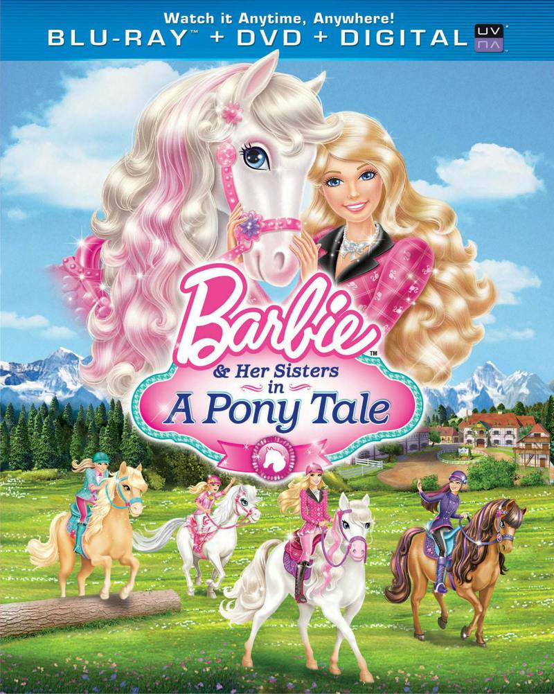 Barbie and Her Sisters in a Pony Tale (DVD + Digital) [Blu-ray]
