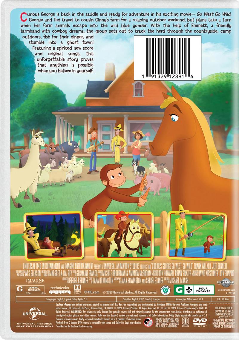 Curious George: Go West, Go Wild [DVD]