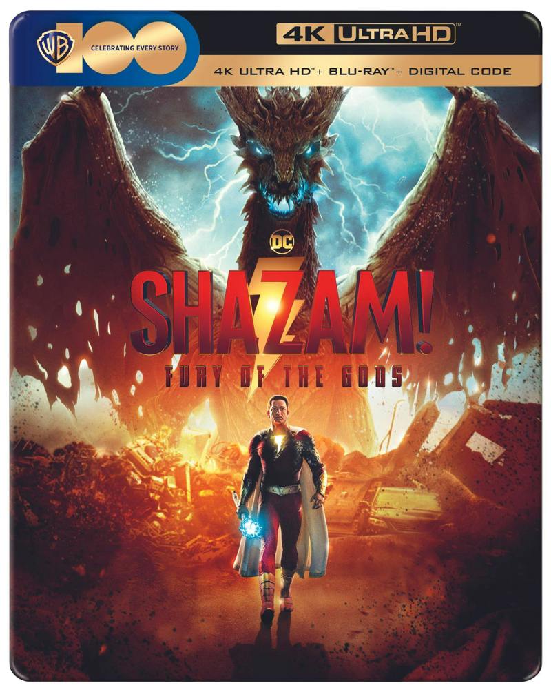 Shazam! Fury of the Gods (Limited Edition Steelbook 4K Ultra HD + Blu-ray + Digital) [UHD]