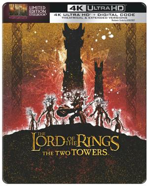 The Lord of the Rings: The Two Towers – Theatrical & Extended Version (Limited Edition 4K Ultra HD Steelbook + Digital) [UHD]