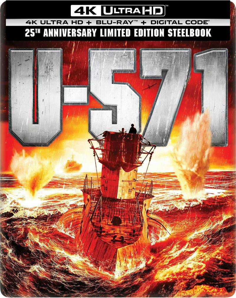 U-571 - 25th Anniversary Limited Edition Steelbook 4K Ultra HD + Blu-ray + Digital (Limited Edition 4K Ultra HD Steelbook + Blu-ray + Digital) [UHD]
