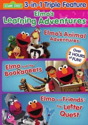 Sesame Street: Elmo's Learning Adventures (Elmo's Animal Adventures/Elmo and the Bookaneers/The Letter Quest) [DVD]