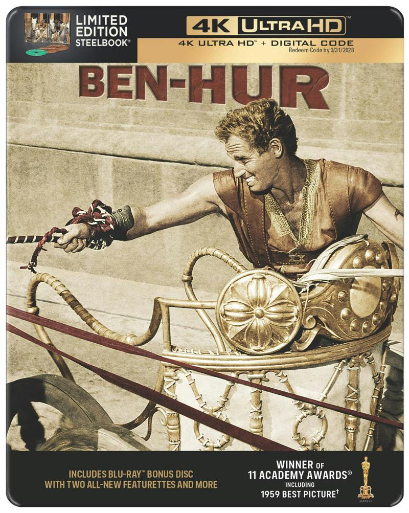 Ben-Hur (Limited Edition 4K Steelbook + Blu-ray + Digital) [UHD]