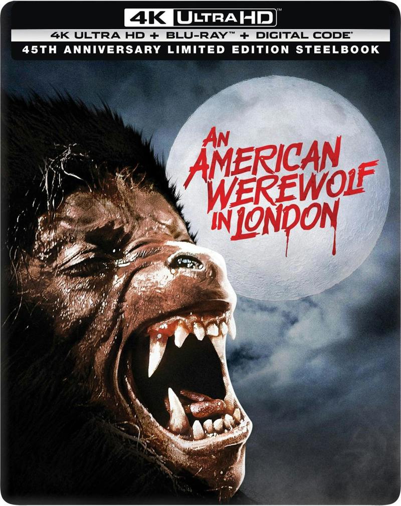 An American Werewolf in London: 45th Anniversary Edition (Limited Edition 4K Ultra HD Steelbook + Blu-ray + Digital) [UHD]